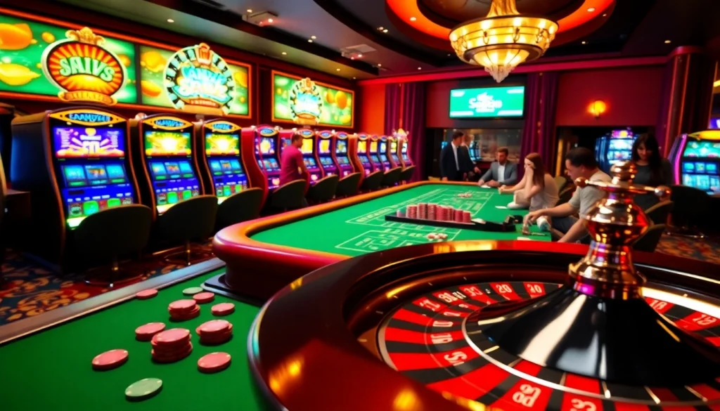 salad6688 casino scene showing roulette, chips, and players having fun.