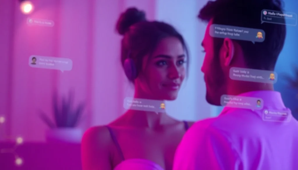 Engaging NSFW AI chat interface creating intimate connections with AI characters.