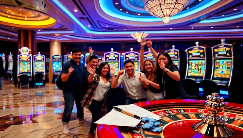 Celebrate wins at slot depo 5rb with vibrant casino scenes filled with excitement.