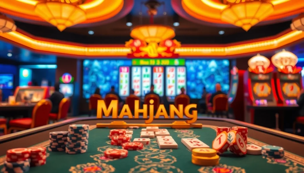 Engage with the slot demo mahjong experience at an upscale casino featuring exciting gameplay.