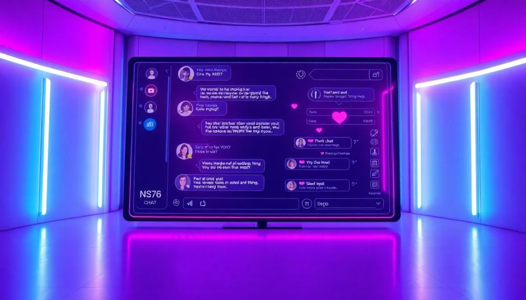 Engaging NSFW chat AI platform interface showcasing digital interaction and excitement.