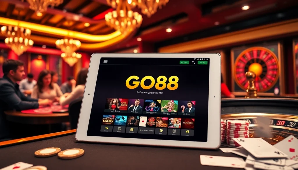 Experience the excitement of tải go88 in a luxurious casino setting with vibrant games and elegant design.
