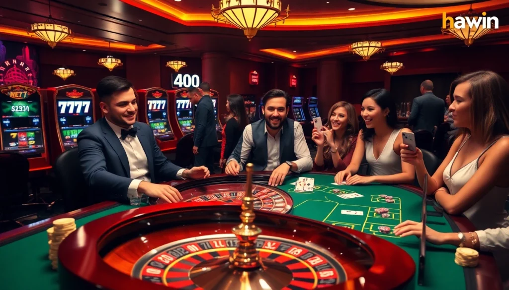 Experience the thrill of gambling with hay.win at a luxurious casino table featuring vibrant poker chips and cards.