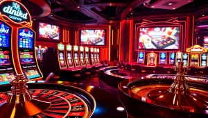 Mesin slot Aneka4d dan chip poker menciptakan suasana kasino yang mendebarkan, penuh kegembiraan.