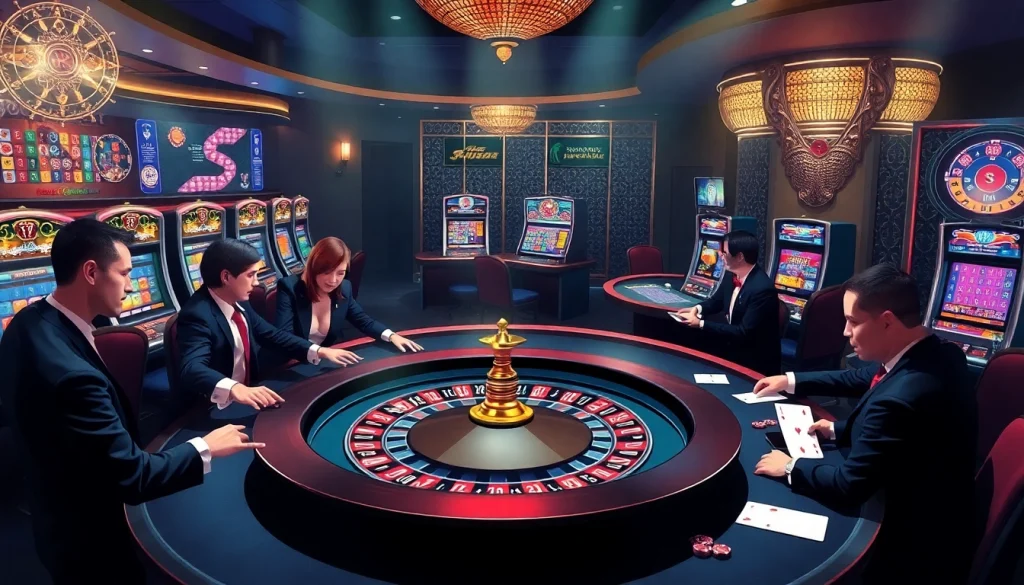 Players engaging in a thrilling roulette game at Shbet casino, showcasing excitement and strategy.