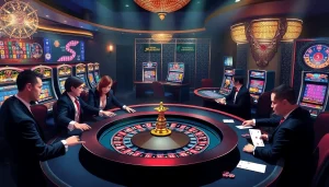 Players engaging in a thrilling roulette game at Shbet casino, showcasing excitement and strategy.