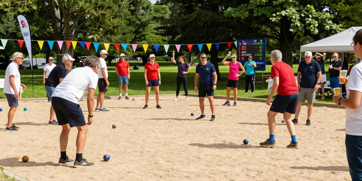 Permainan petanque di fopikotamanado.org dengan suasana kompetisi yang meriah.
