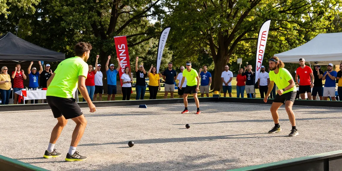 Pertandingan petanque di fopikotabontang.org dengan suasana kompetitif dan antusiasme komunitas.